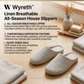 Wyreth™ Linen Breathable All-Season House Slippers